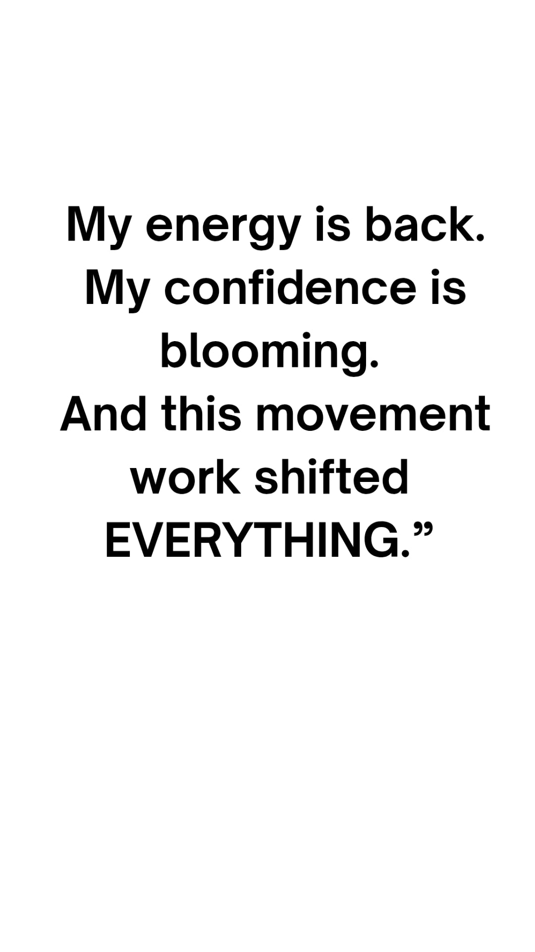 Private Mind-Body Movement Sessions